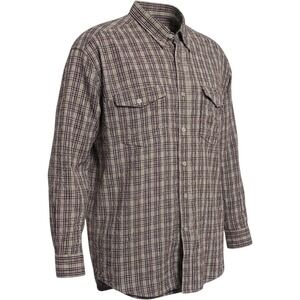 Roper Western Tan Plaid‎ Cowboy Button Down Shirt with Long Sleeves Size L